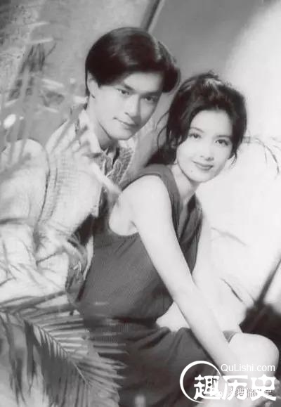 古天乐和周慧敏.原来古仔竟有如此白皙的时候.