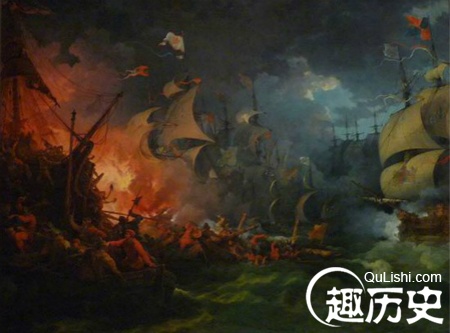加莱海战背景:英国试图挑战西班牙的海上霸权