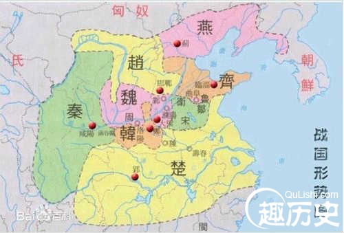 战国七雄形势图