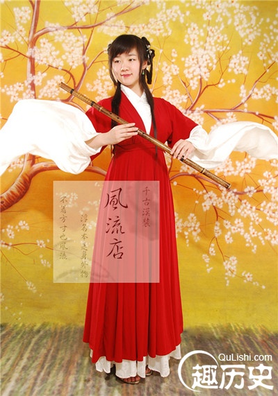 汉朝服饰:汉朝留仙裙是什么样的?留仙裙图片