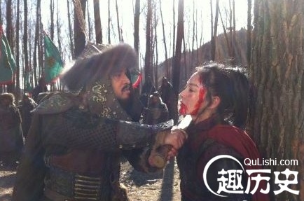 《精忠岳飞》梁红玉被杀绍兴五年梁红玉随夫(韩世忠)出镇楚州,"披荆棘